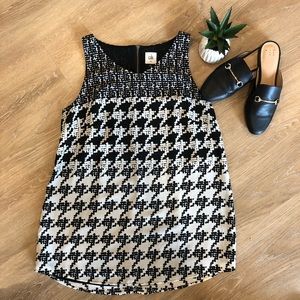 CAbi Houndstooth Top